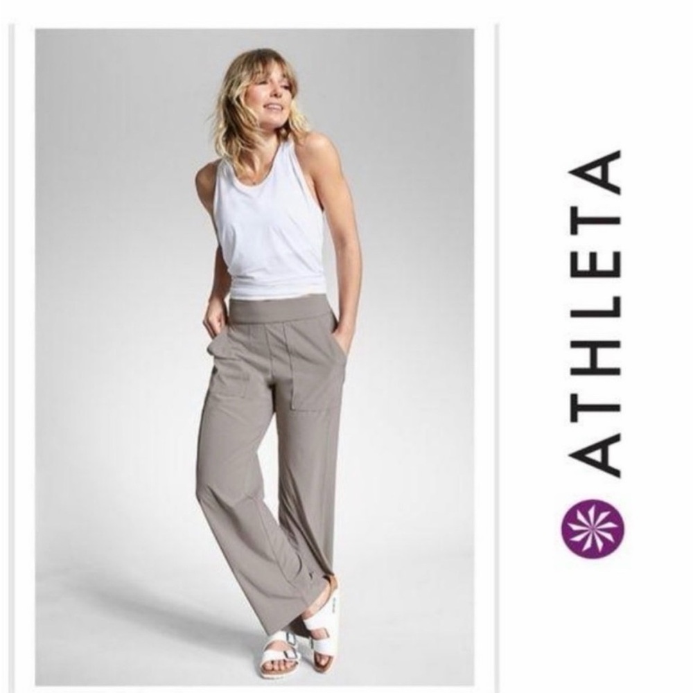 Athleta Women's Chelsea Wide-Leg Pants- Asphalt Grey
